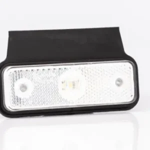 Akciós ár Helyzetjelző lámpa 12/24V (kis téglalap) ledes fehér+tartó