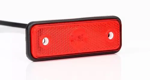 Legkelendőbb Helyzetjelző lámpa 12/24V (kis téglalap) ledes piros