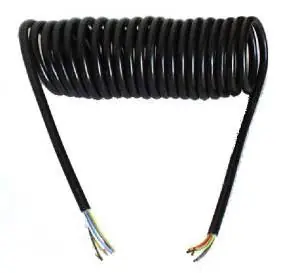 Elektromos spirálkábel 7p 7,5m Ingyenes szállítás