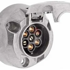 Biztonságos fizetés Utánfutó elektromos aljzat 7p 12V fém