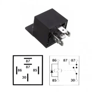 Bestseller Relé 12V 30A 5 lábú, dupla kimenettel