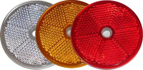 Prizma kerek (80mm) piros, csavarozható Szuper ajánlat