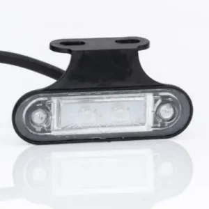 Kiárusítás Helyzetjelző lámpa 12/24V (80x24mm) ledes, piros+tartó