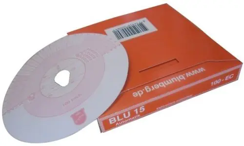 Tachográf korong 100 Km / h 1napos Actros (BLU15) Legkelendőbb