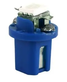 Expressz szállítás LED izzó 12V T5 kék foglalattal (B8.5D)