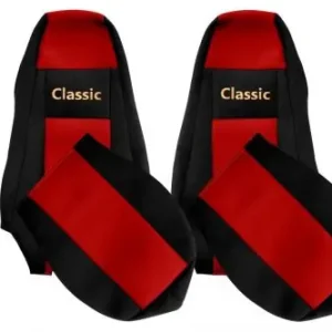 Méretpontos Scania üléshuzat R/P/G széria, széles fejtámla PIROS Vedd meg online