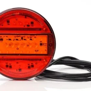 Legnépszerűbb LED hátsó lámpa kör piros búrával 3 funkciós