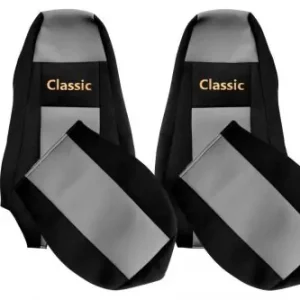 Méretpontos Scania üléshuzat R/P/G széria, széles fejtámla SZÜRKE Alacsony ár