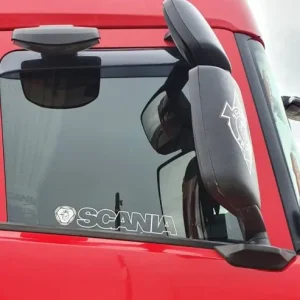 Logó+felirat légterelőre SCANIA fehér (pár) Csak ma