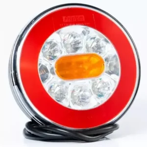 LED hátsó lámpa kör 3 funkciós ÚJ 12-36V Utolsó esély