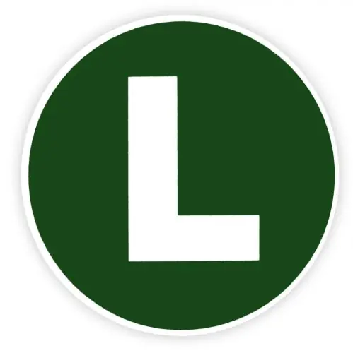 Azonnal elérhető Matrica "L" 13cm