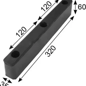 Árengedmény Gumiütköző 320x35x60mm