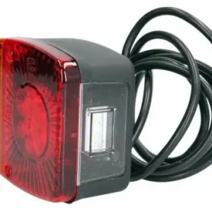 LED hátsó lámpa kocka 12/24V 3funkciós+rendszám vill. Legkelendőbb