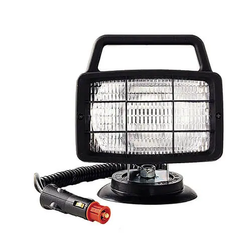 Különleges ajánlat Munkalámpa szögletes (155x100mm) felülfogós, mágnestalpas-szivargyújtós