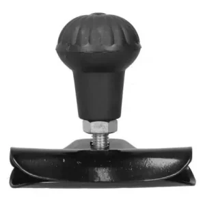 Biztonságos fizetés Kormánytekerő gomb fekete fém, bordás markolattal