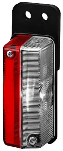 Népszerű Szélességjelző lámpa 24V Ledes piros-fehér+tartófül