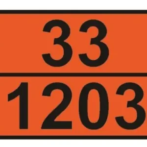 Bestseller ADR tábla számozott 33/1203 benzin