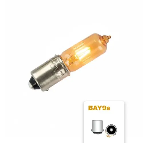 Halogén izzó Ba9SH 12V 21W sárga Exkluzív ajánlat