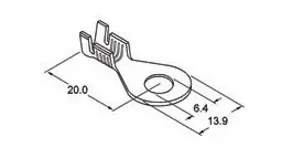 Biztonságos fizetés Kábelvég szemes saru 6-os 6 mm2 (10db)