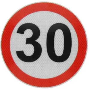 Sebesség korlátozó matrica 30 20cm fényvisszaverő Exkluzív ajánlat