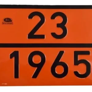 Végkiárusítás ADR tábla számozott 23/1965 LPG