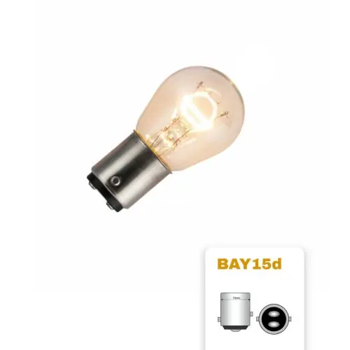 Végkiárusítás Dupla szálas cseresznye izzó (helyzetjelző/fék) 24V 21/5W BAY15D HELLA