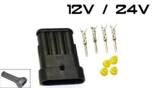 Csatlakozó 4 pol (aljzat) Ingyenes szállítás