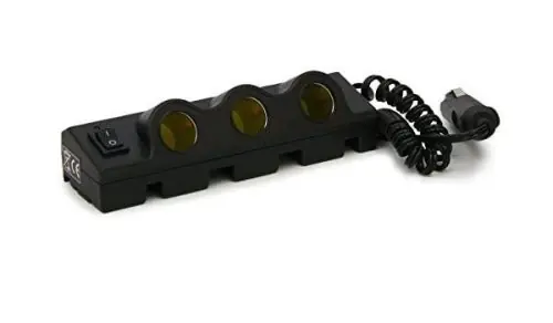 Szivargyújtó elosztó 3-as+kapcsoló 12/24V Legnépszerűbb
