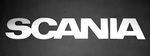 Expressz kézbesítés Scania inox felirat 70x11 cm