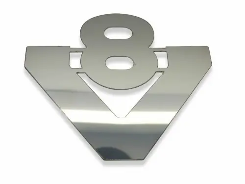 V8 inox dísz kicsi Olcsó