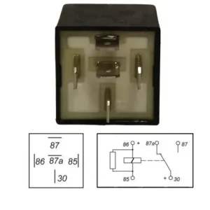 Relé 12V 40/15A 5 lábú Azonnal elérhető