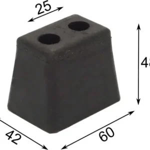 Szuper ajánlat Gumiütköző trapéz 60x42x48mm