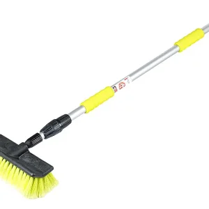 Ingyenes szállítás 25 cm / 10" ferde vízáramú kefe 110 - 170 cm-es teleszkópos fogantyúval és szeleppel