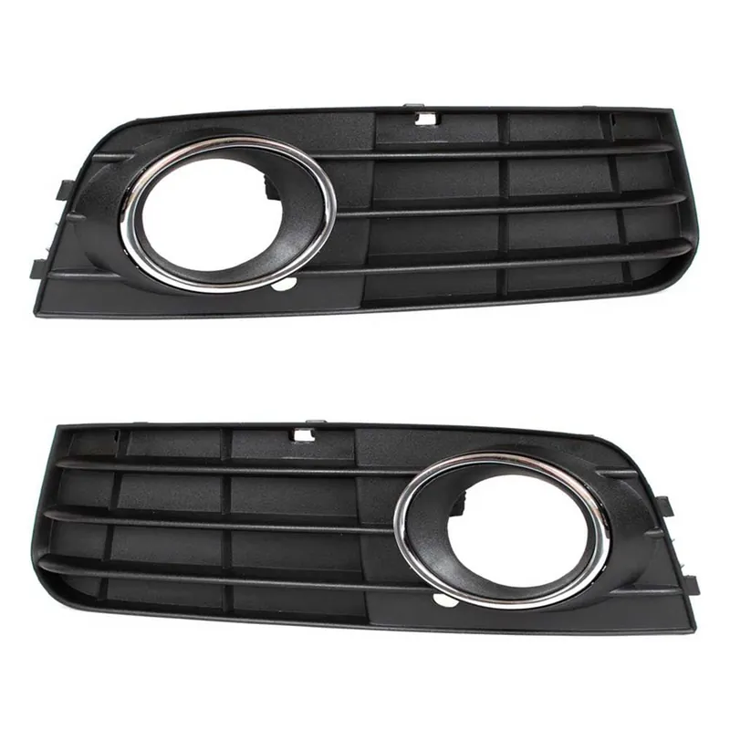 Vedd meg online Audi A4 B8 Ködlámparács Készlet (Bal + Jobb, Króm Kerettel, 3 Léces) 2007-2011