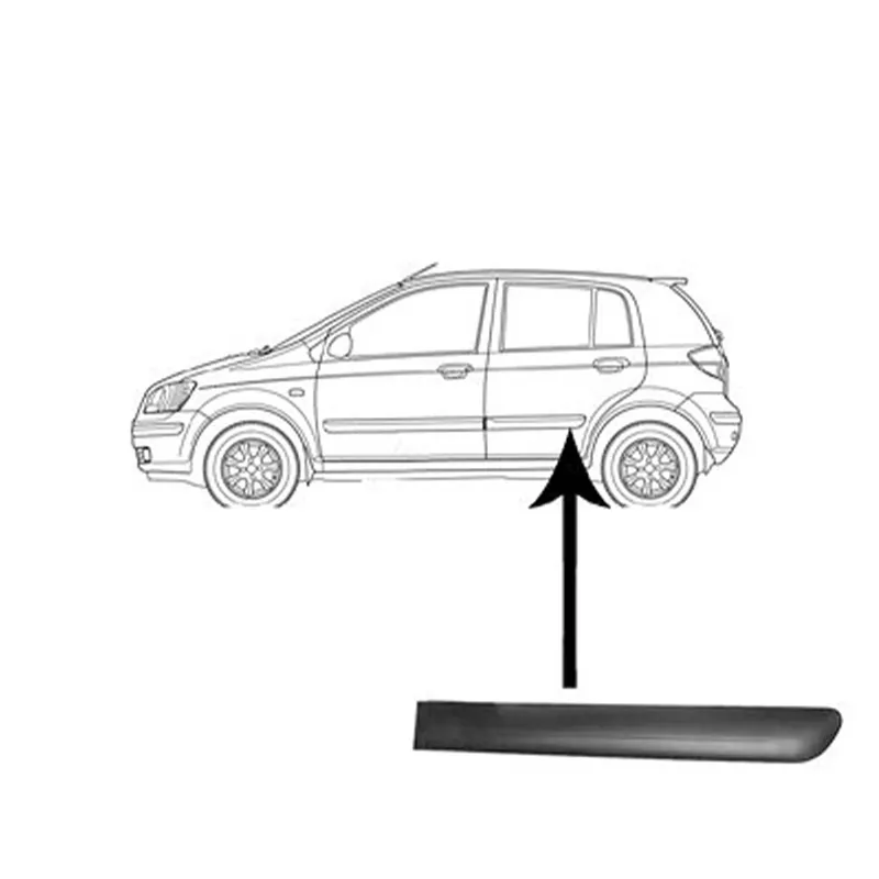 Biztonságos fizetés Hyundai Getz oldalsó díszléc 2006-