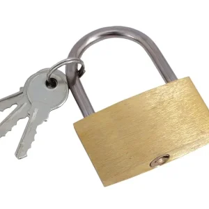 Biztonságos fizetés Sárgaréz lakat 3 kulccsal, 50 mm