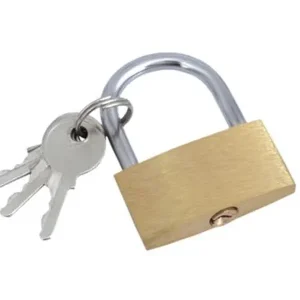 Különleges ajánlat Sárgaréz lakat 3 kulccsal,40 mm